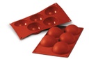 Sf001 - Silicone Mould N. 5 Half-Spheres ?80 H 40 Mm