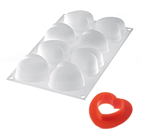 [36.186.99.0065] Amorini 100 - Silicone Mould 63X65 H 39 Mm + Cutter