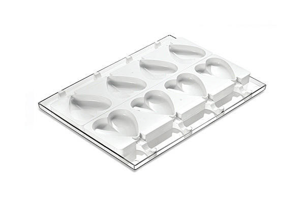 Gel03 Heart-Ic- Set 2 Silicone Mould 91X85 H 23 Mm