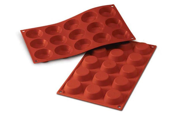Sf014 - Silicone Mould N. 15 Tartlets ?50 H 15 Mm